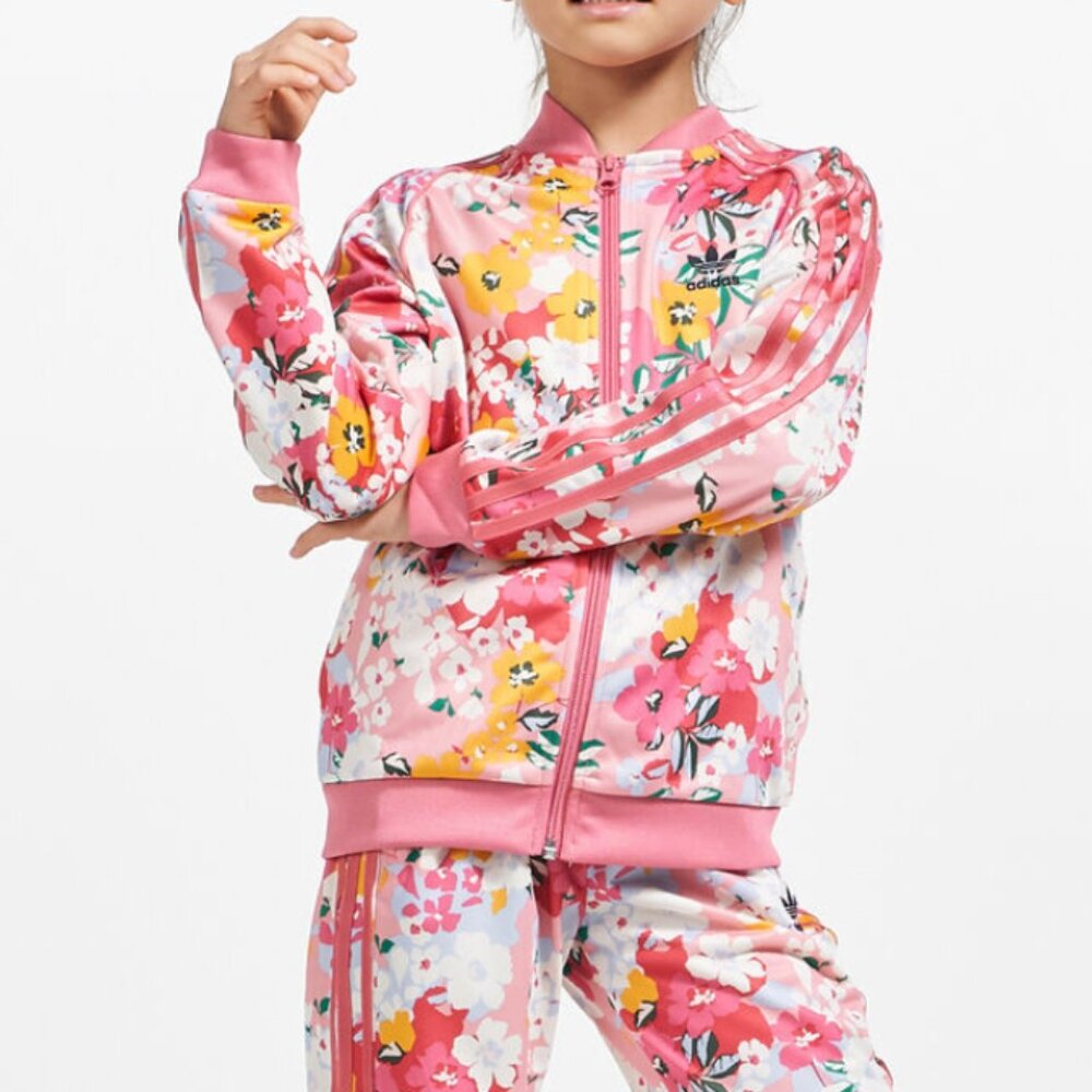 Adidas Girls Track Suit Jacket 12m Floral